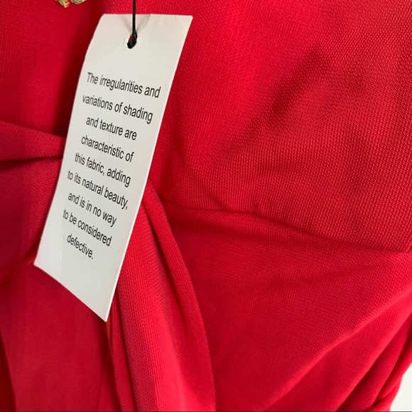 ABS Allen Schwartz Red Maxi Dress Women’s Size M NWT $380 - Picture 6 of 15